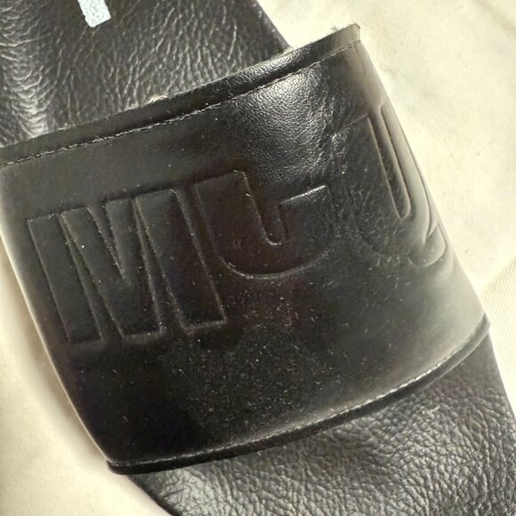 NEW MCQ By Alexander McQueen Logo Slide Sandal US 9 EU 41 Black UNISEX - Picture 6 of 8